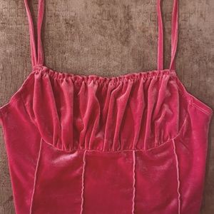 Velvet Crop Top